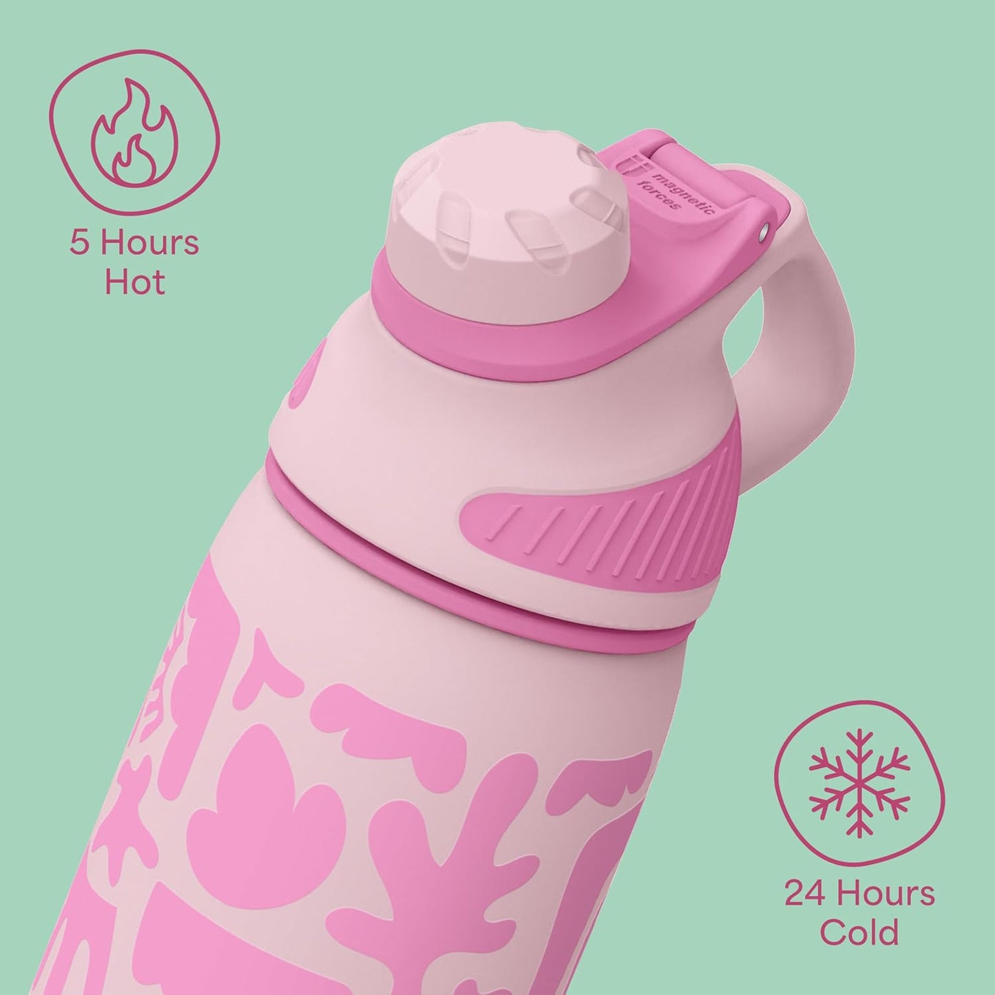Seaside Sipper 20 oz Insulated Stainless Steel Coffee Tumbler, Reusable Iced Coffee Cup, Hot Coffee Travel Mug with Lid, BPA Free, Leak-Proof Lid - Urban Circuit