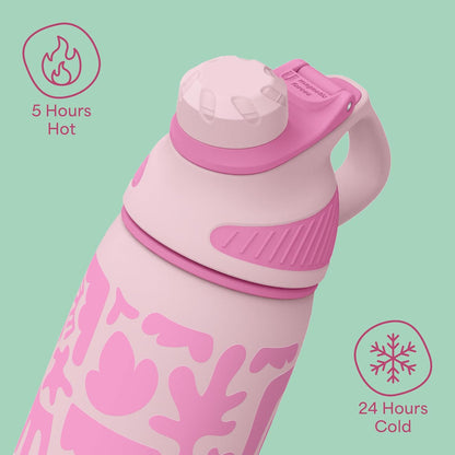 Seaside Sipper 20 oz Insulated Stainless Steel Coffee Tumbler, Reusable Iced Coffee Cup, Hot Coffee Travel Mug with Lid, BPA Free, Leak-Proof Lid - Urban Circuit