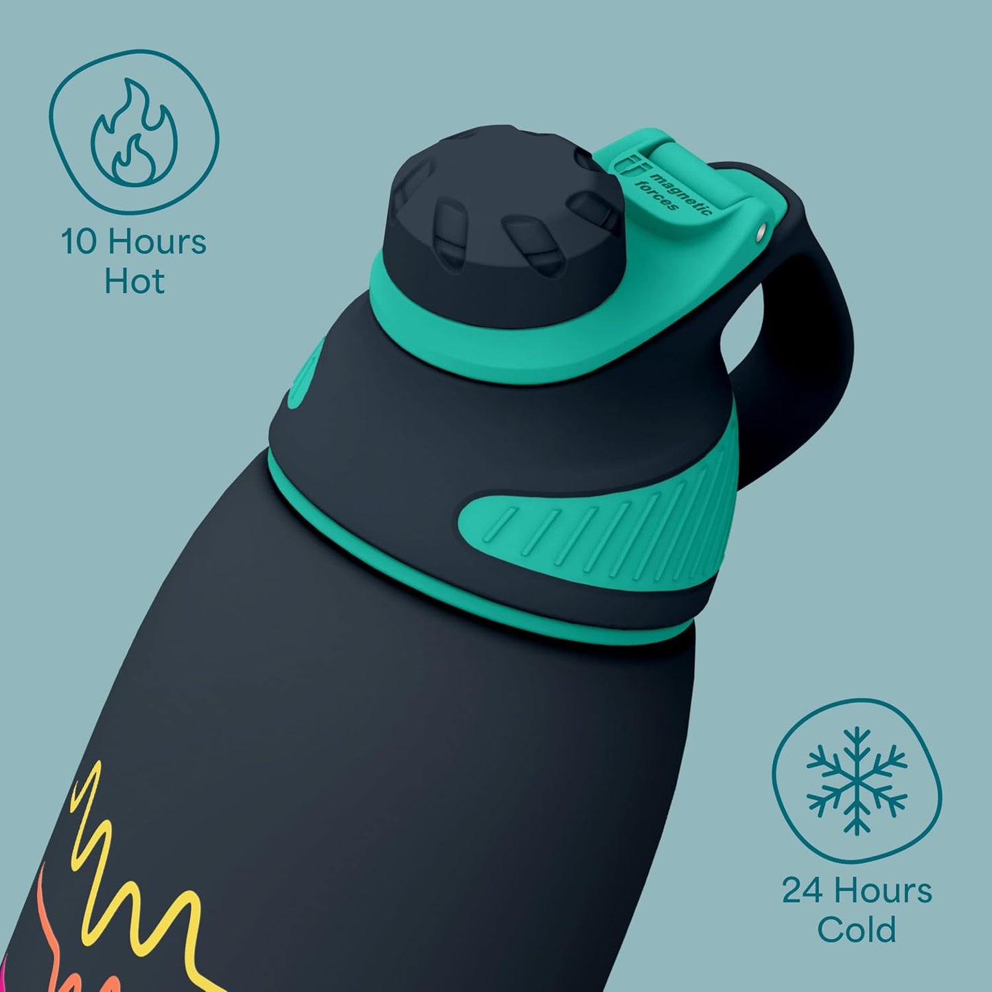 Seaside Sipper 20 oz Insulated Stainless Steel Coffee Tumbler, Reusable Iced Coffee Cup, Hot Coffee Travel Mug with Lid, BPA Free, Leak-Proof Lid - Urban Circuit