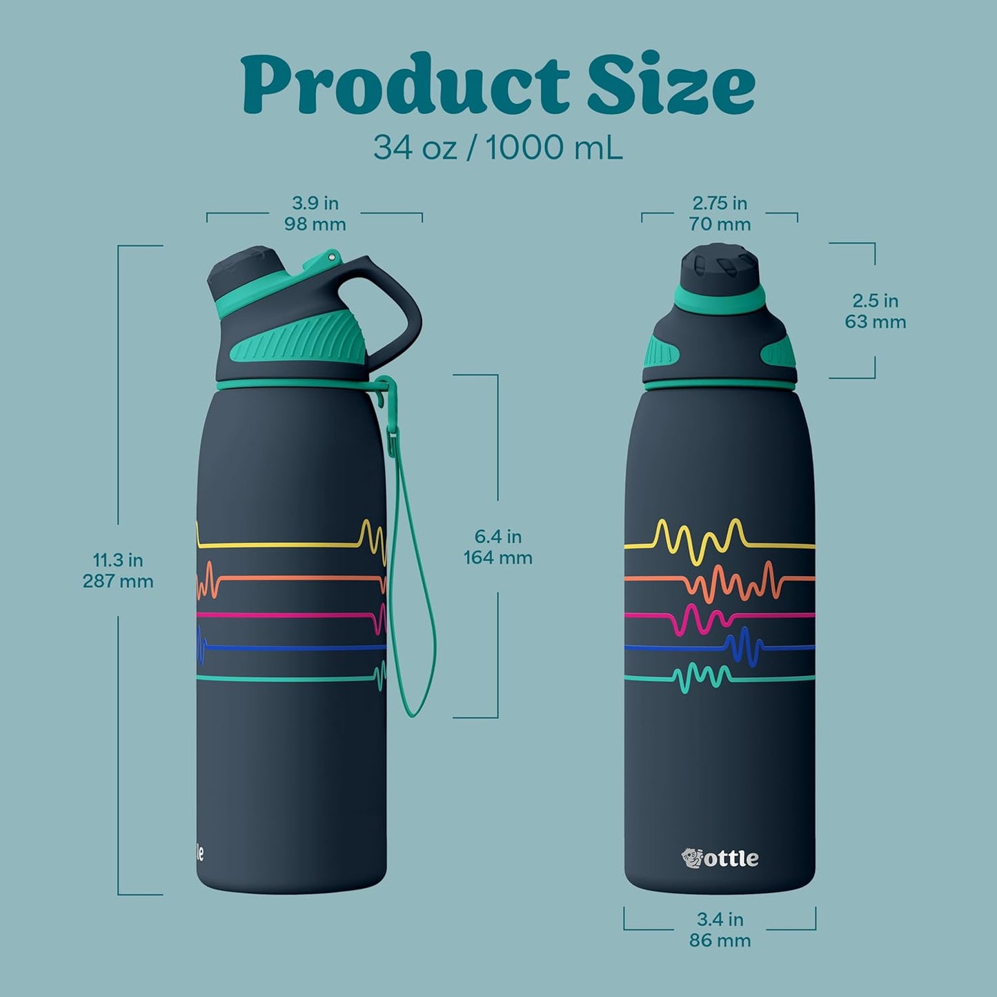 Seaside Sipper 20 oz Insulated Stainless Steel Coffee Tumbler, Reusable Iced Coffee Cup, Hot Coffee Travel Mug with Lid, BPA Free, Leak-Proof Lid - Urban Circuit