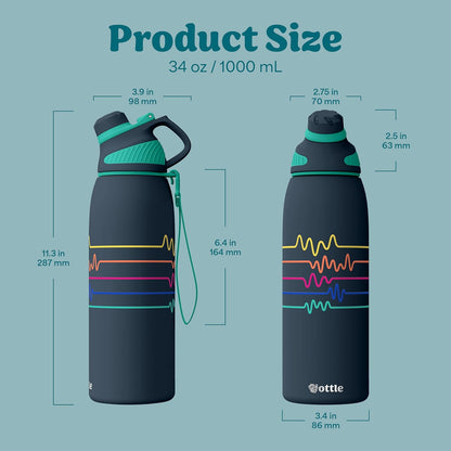 Seaside Sipper 20 oz Insulated Stainless Steel Coffee Tumbler, Reusable Iced Coffee Cup, Hot Coffee Travel Mug with Lid, BPA Free, Leak-Proof Lid - Urban Circuit