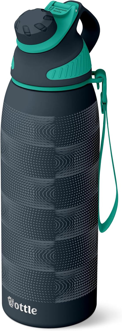 Seaside Sipper 20 oz Insulated Stainless Steel Coffee Tumbler, Reusable Iced Coffee Cup, Hot Coffee Travel Mug with Lid, BPA Free, Leak-Proof Lid - Urban Circuit