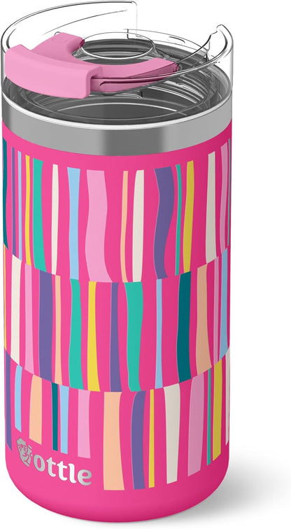 Seaside Sipper 20 oz Insulated Stainless Steel Coffee Tumbler, Reusable Iced Coffee Cup, Hot Coffee Travel Mug with Lid, BPA Free, Leak-Proof Lid - Urban Circuit