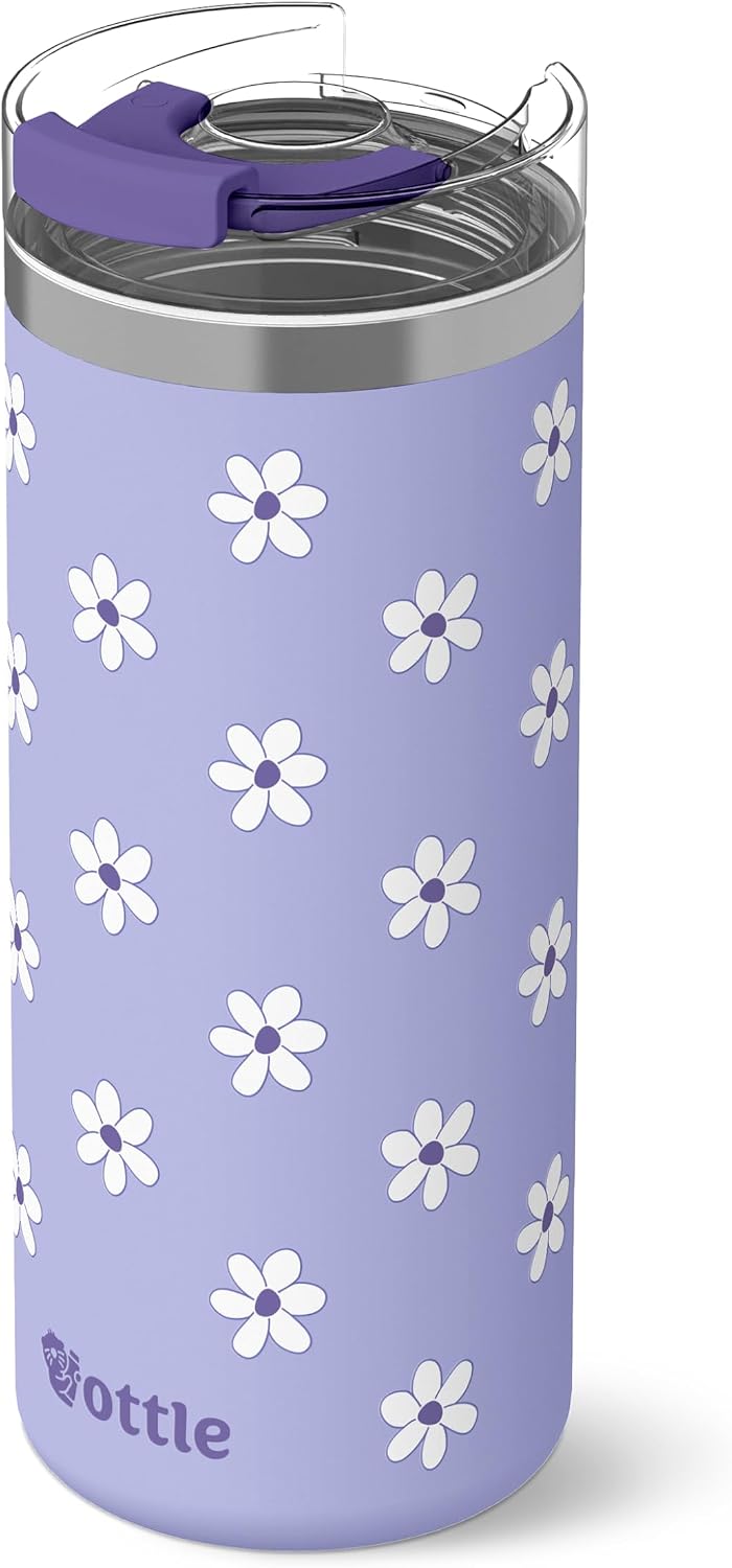 Seaside Sipper 20 oz Insulated Stainless Steel Coffee Tumbler, Reusable Iced Coffee Cup, Hot Coffee Travel Mug with Lid, BPA Free, Leak-Proof Lid - Urban Circuit