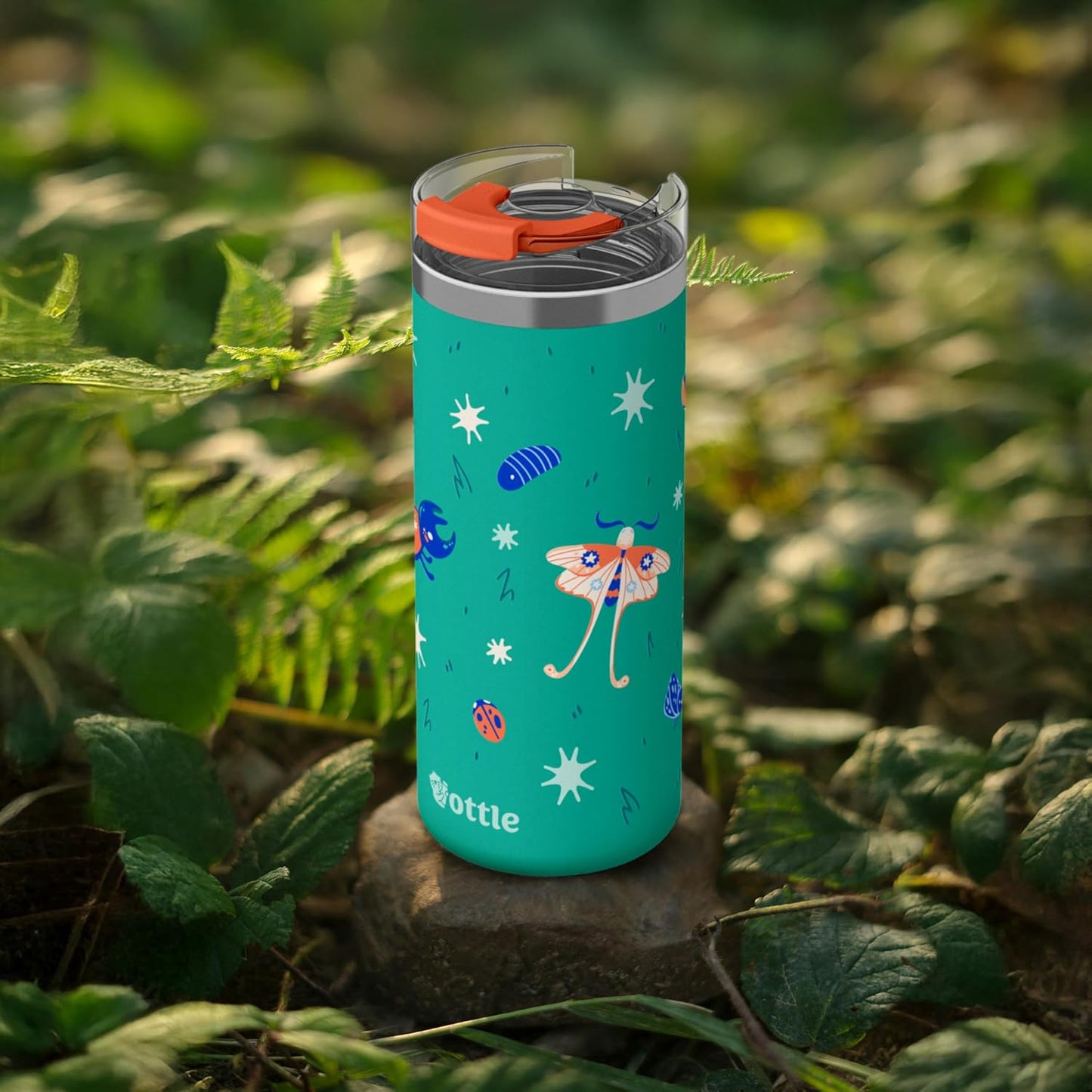 Seaside Sipper 20 oz Insulated Stainless Steel Coffee Tumbler, Reusable Iced Coffee Cup, Hot Coffee Travel Mug with Lid, BPA Free, Leak-Proof Lid - Urban Circuit