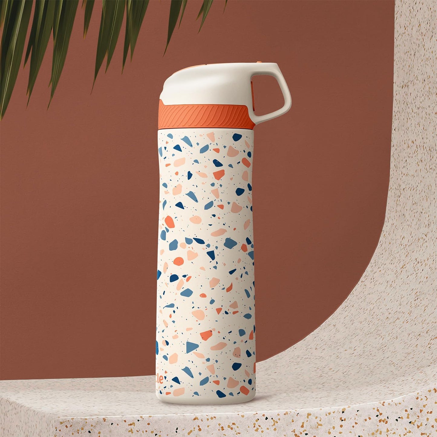 Seaside Sipper 20 oz Insulated Stainless Steel Coffee Tumbler, Reusable Iced Coffee Cup, Hot Coffee Travel Mug with Lid, BPA Free, Leak-Proof Lid - Urban Circuit