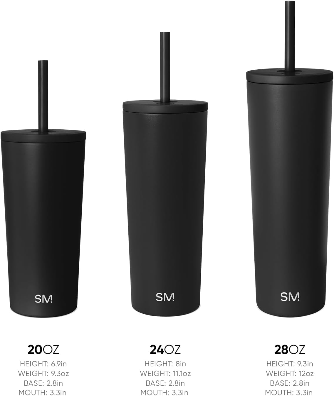 Iced Coffee Tumbler, Insulated | 24oz | Tie Dye | Reusable Stainless Steel Cup, Travel Mug, Water Bottle with Straw | Cupholder Friendly & Spill Resistant, Ocean Tide