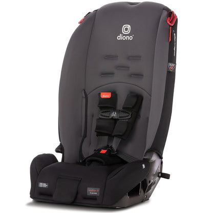 Radian 3R, 3-in-1 Convertible Car Seat, Rear Facing & Forward Facing, 10 Years 1 Car Seat, Slim Fit 3 Across, Jet Black