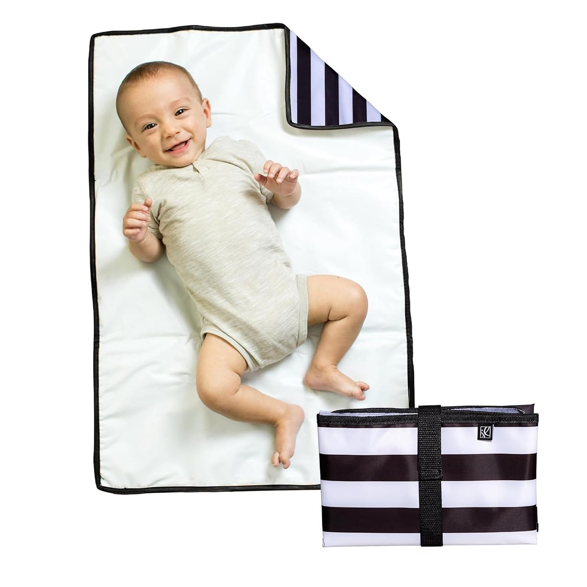 J.L. Childress X-Large Full Body Portable Changing Pad for Babies, Black
