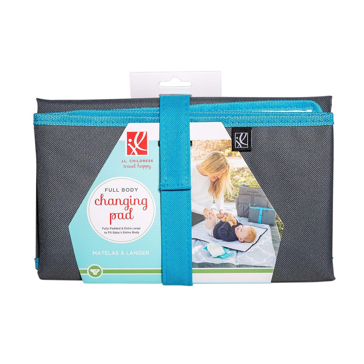 J.L. Childress X-Large Full Body Portable Changing Pad for Babies, Black