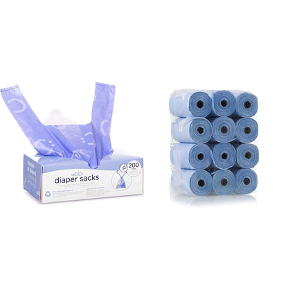Disposable Diaper Sacks, Lavender Scented & On The Go Waste Disposal Bags Refills Value Pack, Lavender Scented, 12 Roll Refills, Baby On The Go Essentials