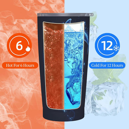 Bee Tumbler with Lid and Straw 20oz Travel Coffee Mug Gifts Stainless Steel Vacuum Insulated Cup Double Wall Water Bottle for Office Car Home