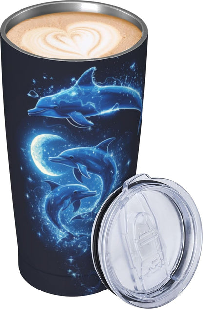 Bee Tumbler with Lid and Straw 20oz Travel Coffee Mug Gifts Stainless Steel Vacuum Insulated Cup Double Wall Water Bottle for Office Car Home