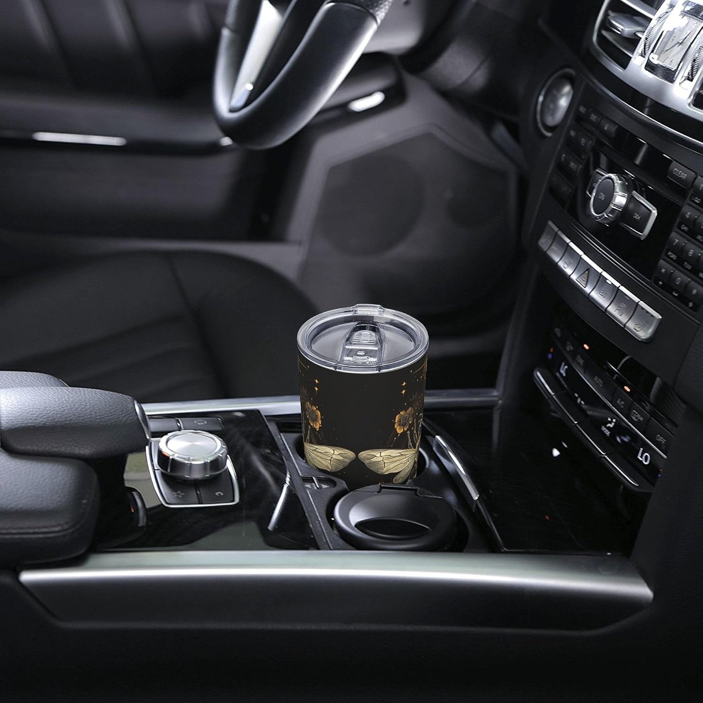 Bee Tumbler with Lid and Straw 20oz Travel Coffee Mug Gifts Stainless Steel Vacuum Insulated Cup Double Wall Water Bottle for Office Car Home