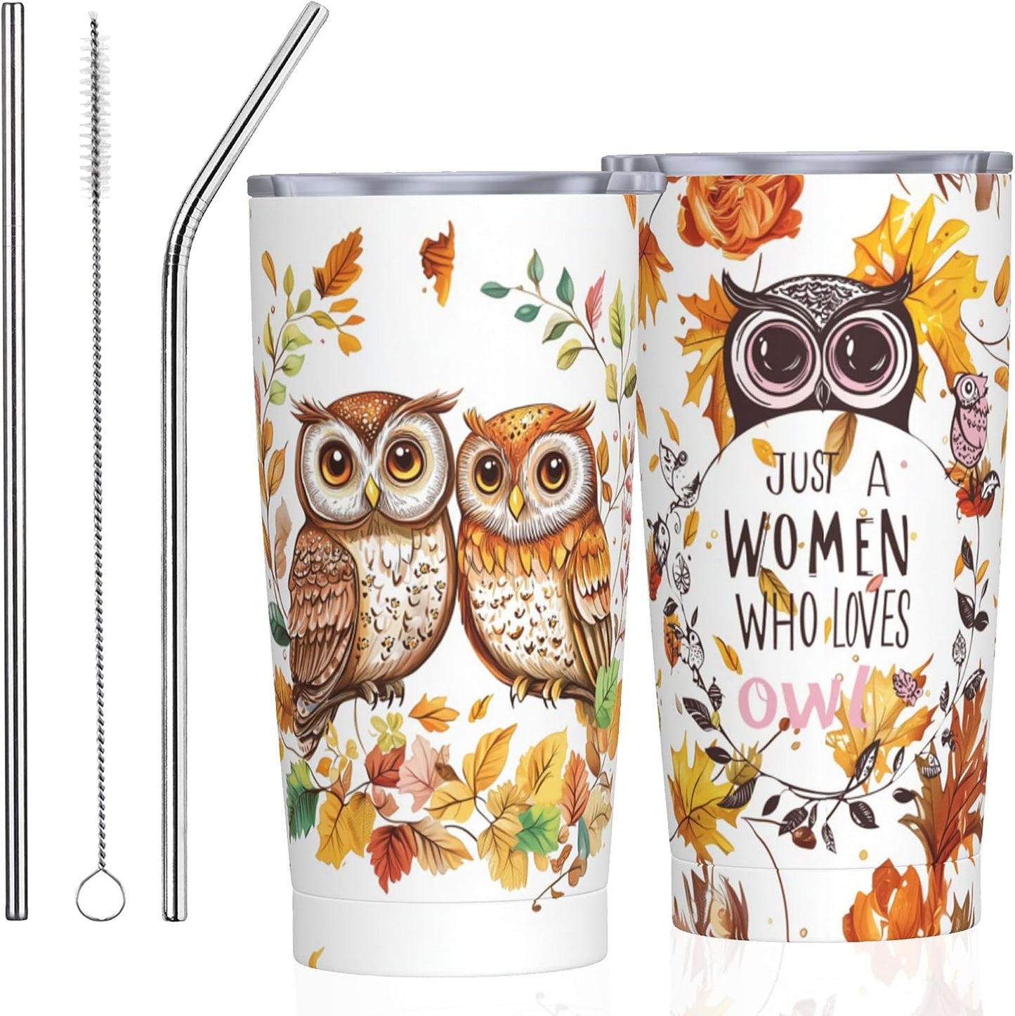 Bee Tumbler with Lid and Straw 20oz Travel Coffee Mug Gifts Stainless Steel Vacuum Insulated Cup Double Wall Water Bottle for Office Car Home