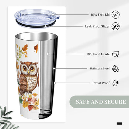 Bee Tumbler with Lid and Straw 20oz Travel Coffee Mug Gifts Stainless Steel Vacuum Insulated Cup Double Wall Water Bottle for Office Car Home