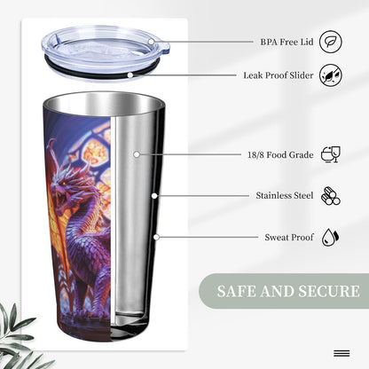 Bee Tumbler with Lid and Straw 20oz Travel Coffee Mug Gifts Stainless Steel Vacuum Insulated Cup Double Wall Water Bottle for Office Car Home