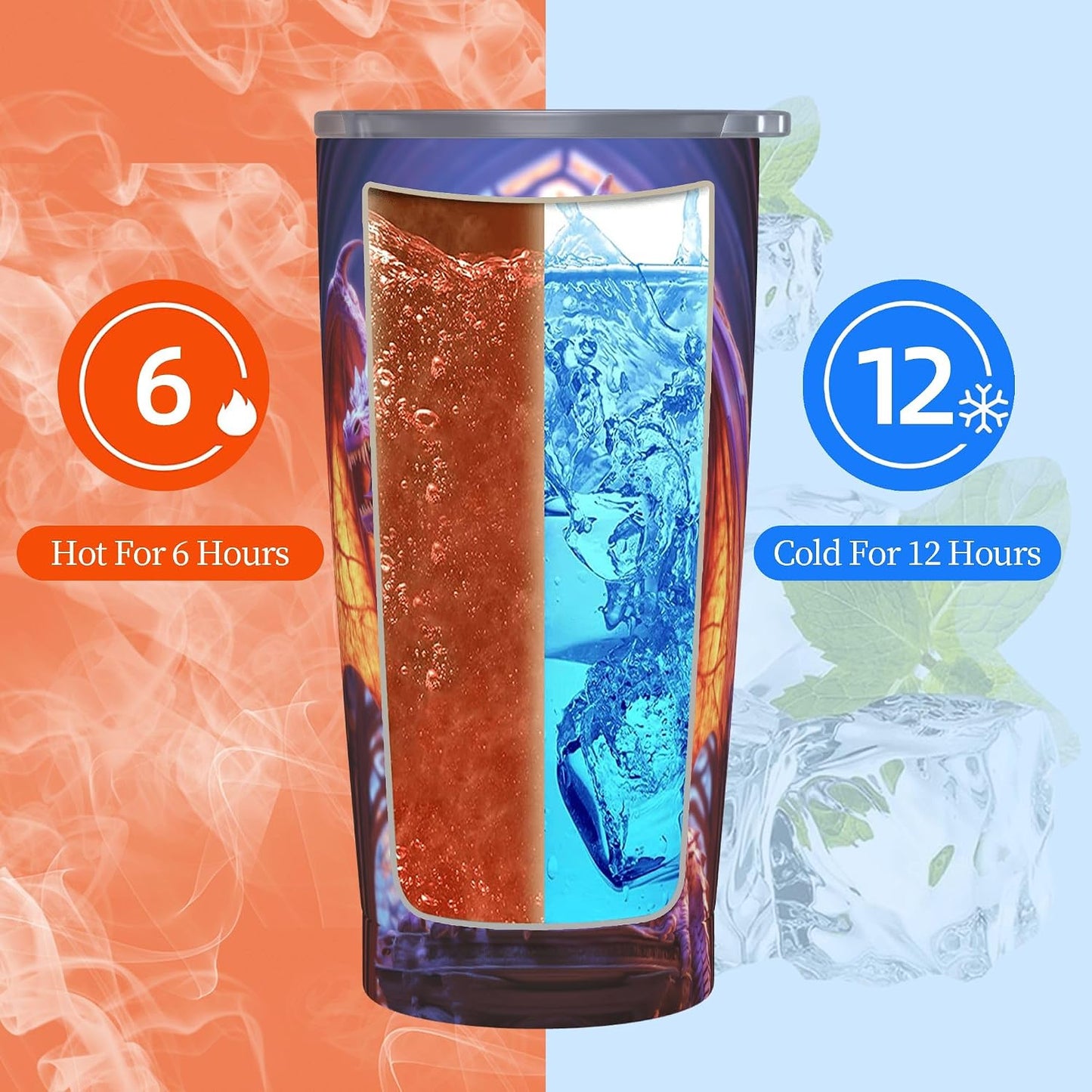 Bee Tumbler with Lid and Straw 20oz Travel Coffee Mug Gifts Stainless Steel Vacuum Insulated Cup Double Wall Water Bottle for Office Car Home