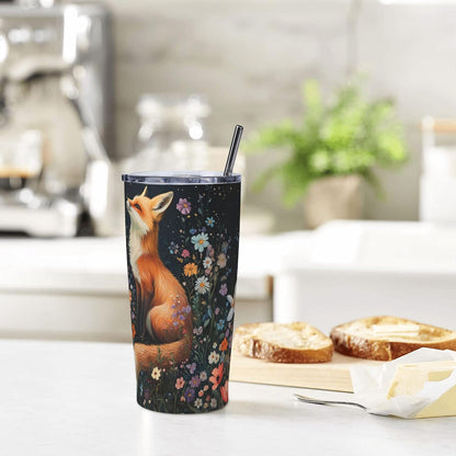 Bee Tumbler with Lid and Straw 20oz Travel Coffee Mug Gifts Stainless Steel Vacuum Insulated Cup Double Wall Water Bottle for Office Car Home