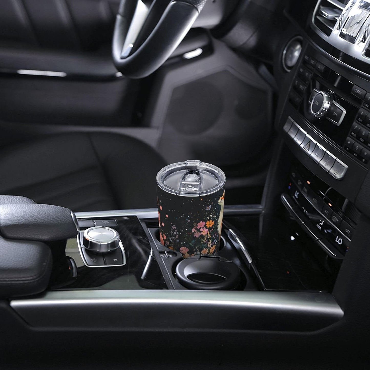 Bee Tumbler with Lid and Straw 20oz Travel Coffee Mug Gifts Stainless Steel Vacuum Insulated Cup Double Wall Water Bottle for Office Car Home