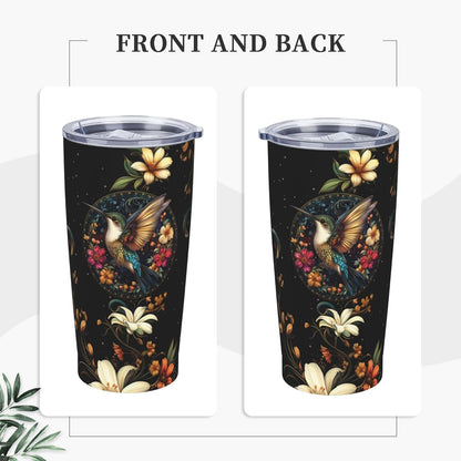 Bee Tumbler with Lid and Straw 20oz Travel Coffee Mug Gifts Stainless Steel Vacuum Insulated Cup Double Wall Water Bottle for Office Car Home