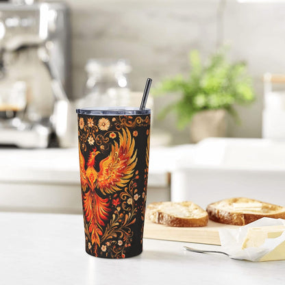 Bee Tumbler with Lid and Straw 20oz Travel Coffee Mug Gifts Stainless Steel Vacuum Insulated Cup Double Wall Water Bottle for Office Car Home