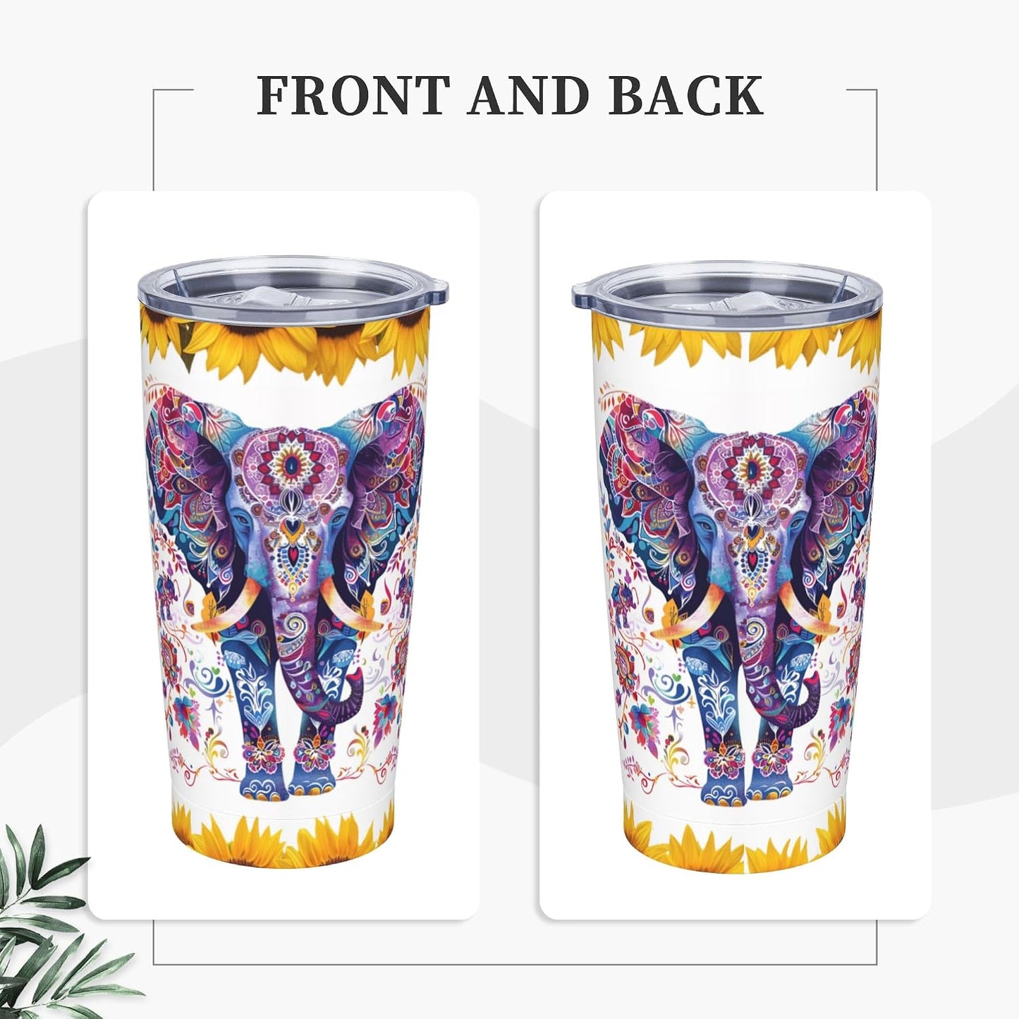 Bee Tumbler with Lid and Straw 20oz Travel Coffee Mug Gifts Stainless Steel Vacuum Insulated Cup Double Wall Water Bottle for Office Car Home