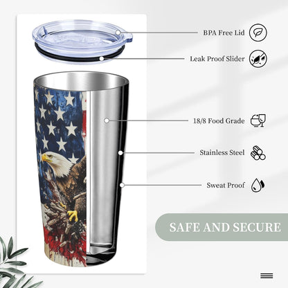 Bee Tumbler with Lid and Straw 20oz Travel Coffee Mug Gifts Stainless Steel Vacuum Insulated Cup Double Wall Water Bottle for Office Car Home
