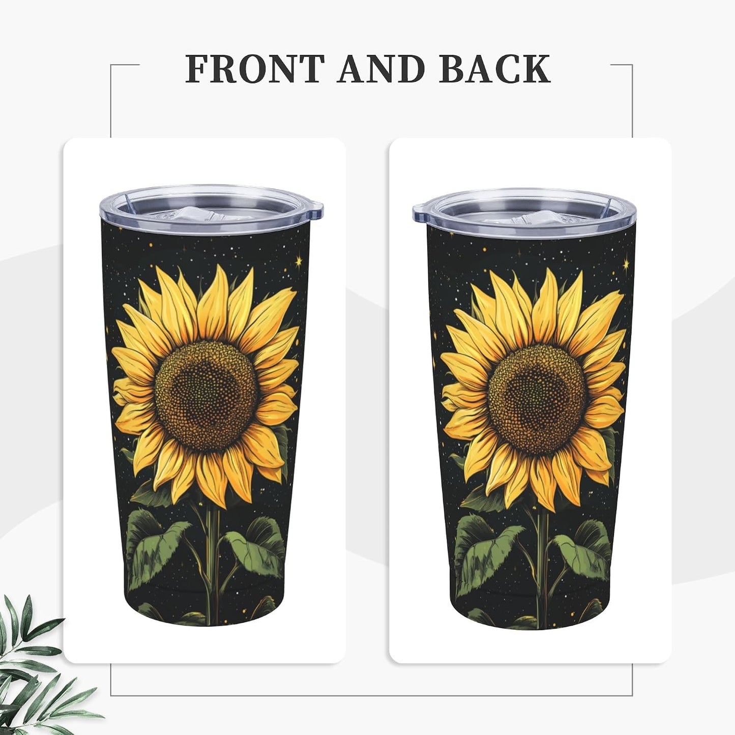Bee Tumbler with Lid and Straw 20oz Travel Coffee Mug Gifts Stainless Steel Vacuum Insulated Cup Double Wall Water Bottle for Office Car Home