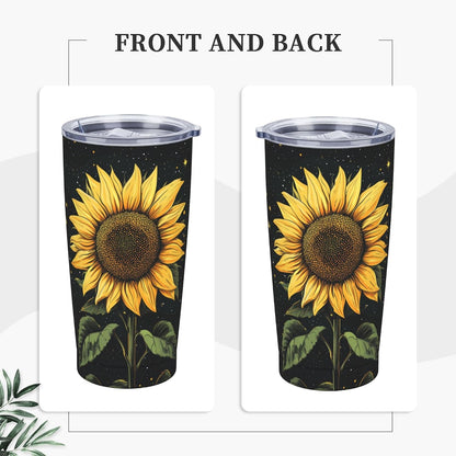Bee Tumbler with Lid and Straw 20oz Travel Coffee Mug Gifts Stainless Steel Vacuum Insulated Cup Double Wall Water Bottle for Office Car Home