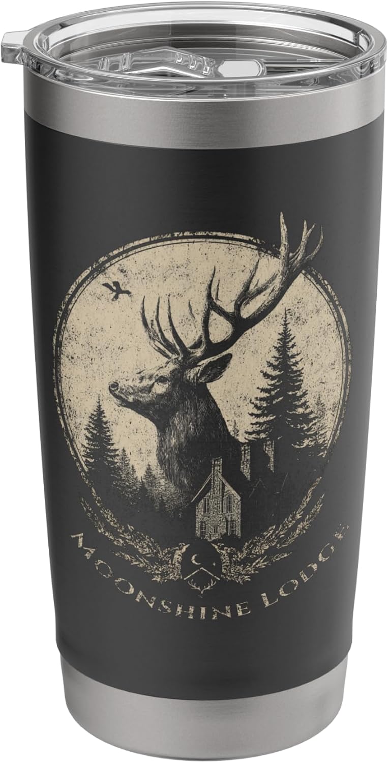 Vintage Elk Crest Stainless Steel Insulated Tumbler