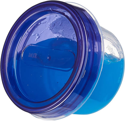 Baby Food Storage Containers 4 oz Food Storage Jars with Color Twist Lids Plastic Freezer Storage Pack of 24