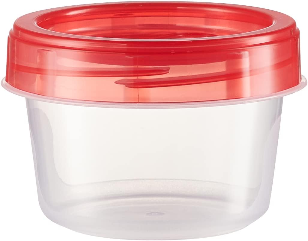 Baby Food Storage Containers 4 oz Food Storage Jars with Color Twist Lids Plastic Freezer Storage Pack of 24