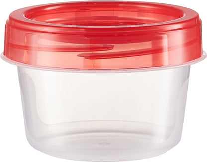 Baby Food Storage Containers 4 oz Food Storage Jars with Color Twist Lids Plastic Freezer Storage Pack of 24