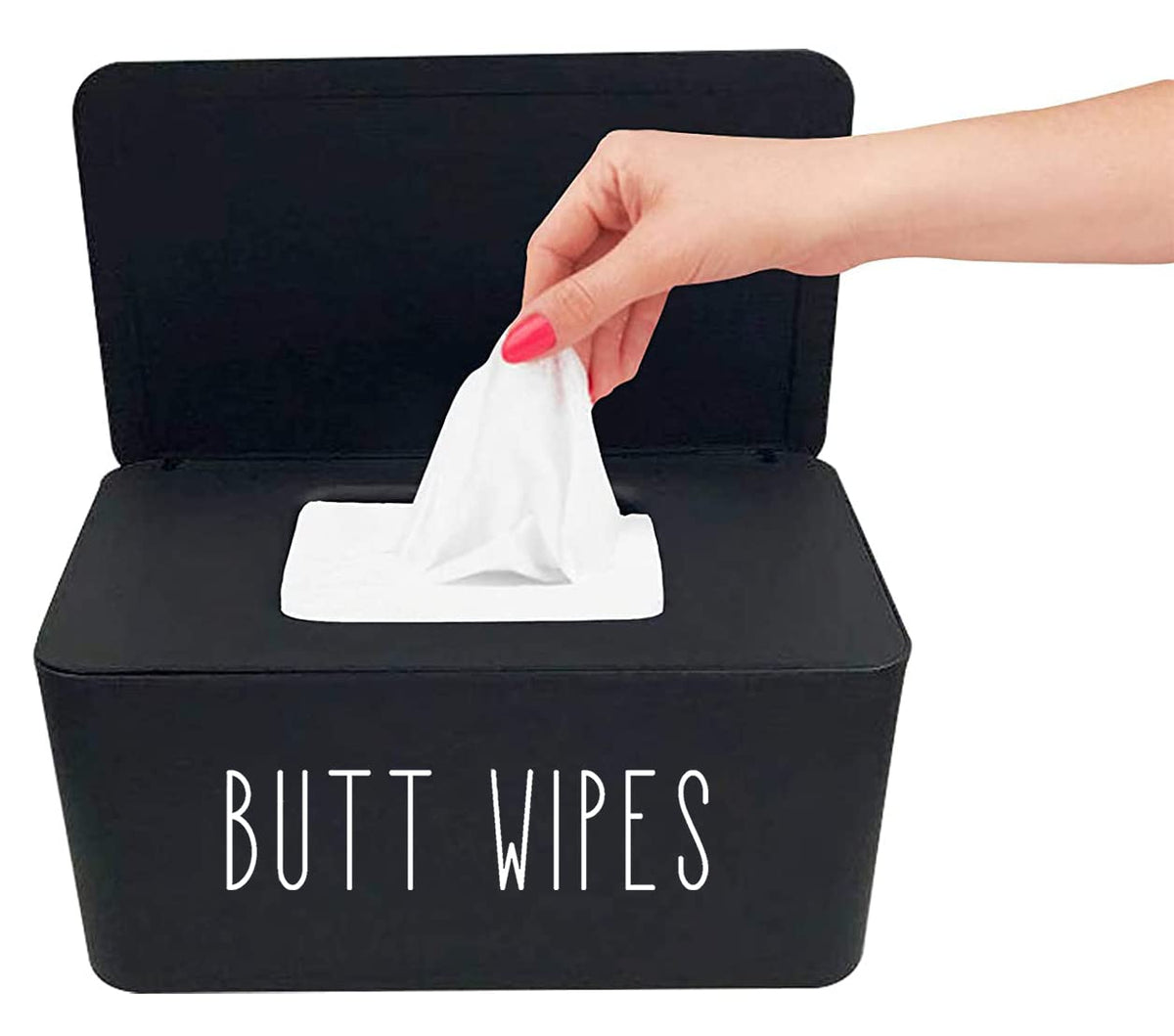 Butt Wipes Dispenser for Bathroom,8.2L x 4.9W x 3.9H inches