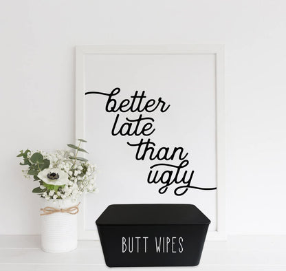 Butt Wipes Dispenser for Bathroom,8.2L x 4.9W x 3.9H inches