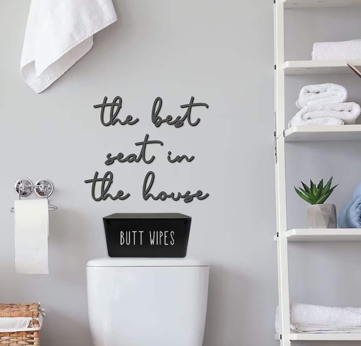 Butt Wipes Dispenser for Bathroom,8.2L x 4.9W x 3.9H inches