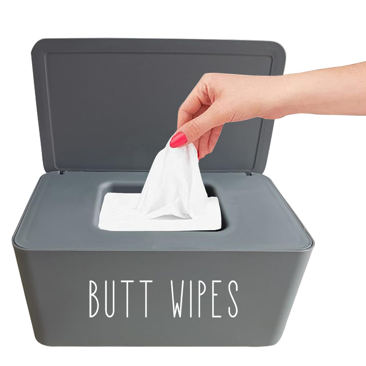 Butt Wipes Dispenser for Bathroom,8.2L x 4.9W x 3.9H inches