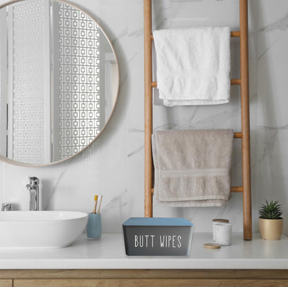 Butt Wipes Dispenser for Bathroom,8.2L x 4.9W x 3.9H inches