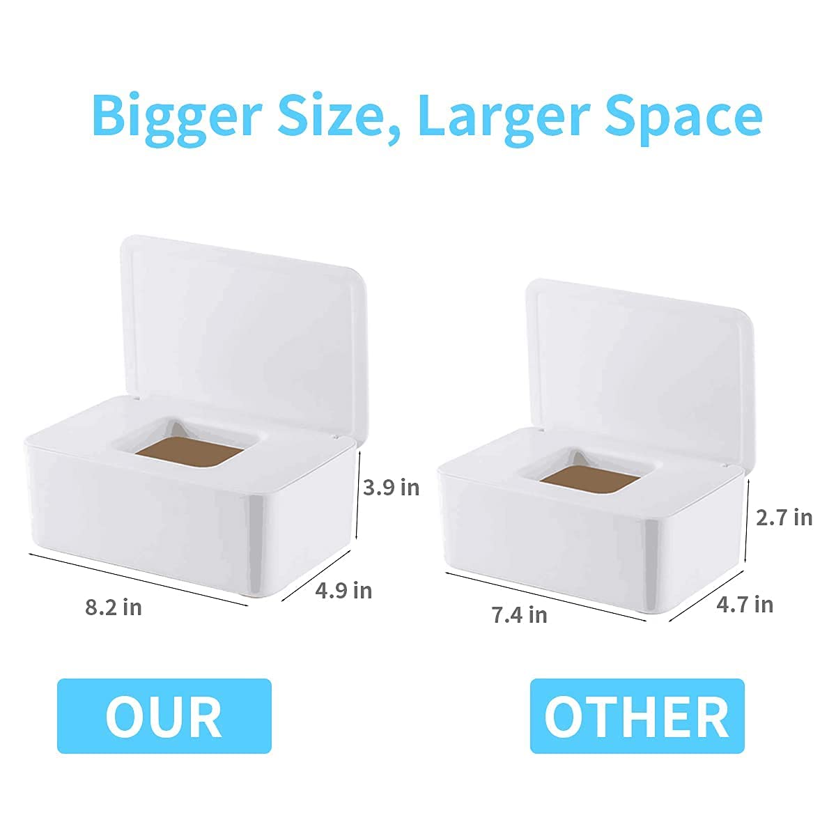 Butt Wipes Dispenser for Bathroom,8.2L x 4.9W x 3.9H inches