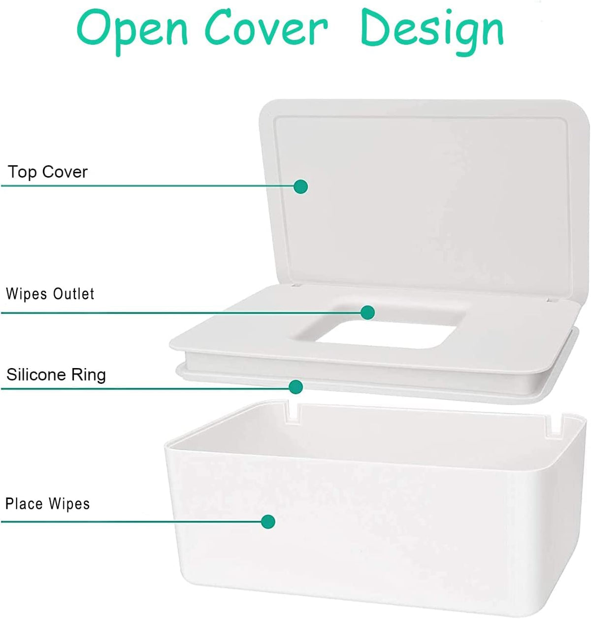 Butt Wipes Dispenser for Bathroom,8.2L x 4.9W x 3.9H inches