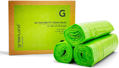 Biodegradable Diaper Pail Bags Compatible with Ubbi – Lemon Scented (75 Bags, 13 Gallons)