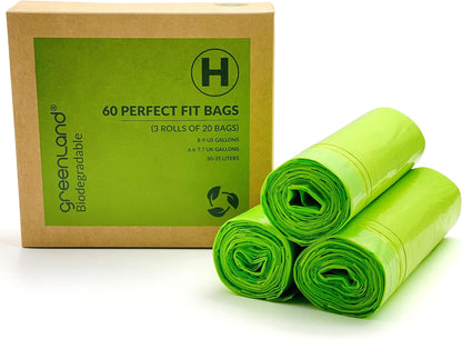 Biodegradable Diaper Pail Bags Compatible with Ubbi – Lemon Scented (75 Bags, 13 Gallons)