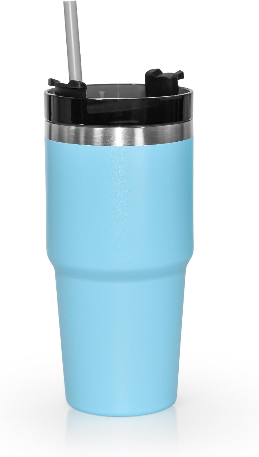 20 oz Tumbler Stainless Steel Tumblers,Reusable Double Wall Vacuum Insulated Coffee Mug for Home, Office, Outdoor Works Great for Ice Drinks and Hot Beverage(orange)
