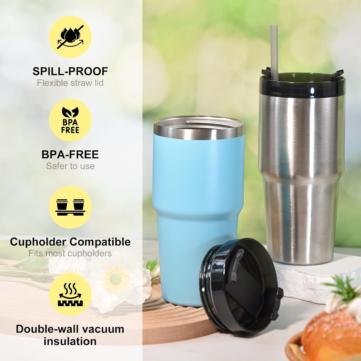 20 oz Tumbler Stainless Steel Tumblers,Reusable Double Wall Vacuum Insulated Coffee Mug for Home, Office, Outdoor Works Great for Ice Drinks and Hot Beverage(orange)