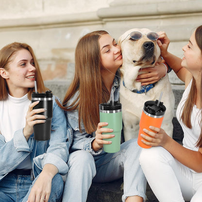 20 oz Tumbler Stainless Steel Tumblers,Reusable Double Wall Vacuum Insulated Coffee Mug for Home, Office, Outdoor Works Great for Ice Drinks and Hot Beverage(orange)
