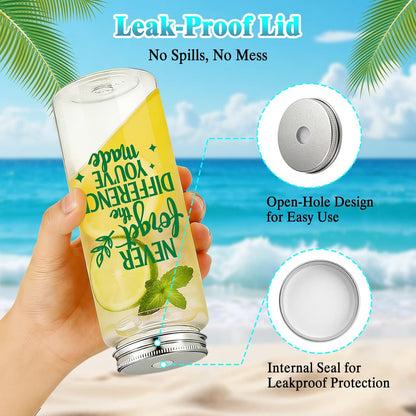 50 Pcs Employee Appreciation Tumblers 17 oz Inspirational Thank You Acrylic Skinny Cups with Lids Straws & Satin Bows for Staff Coworker Teacher Nurse Office