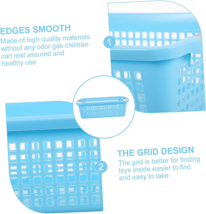 Storage Basket Toy Boxes Classroom Bins Lid for Boys and Girls Toys Organization