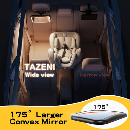 Car Mirror for Baby Rear Facing, with Night Light & Remote Control