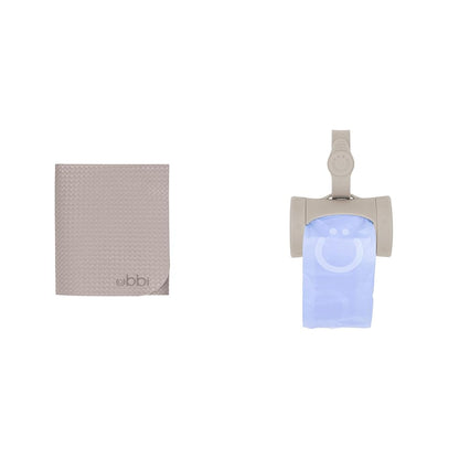On The Go Waste Disposal Bags Refills Value Pack, Lavender Scented, 12 Roll & Retractable On-the-Go Bag Dispenser for Baby Travel, Diaper Bag Accessory Must Have for Newborns